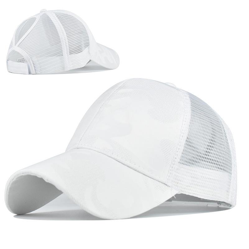 Șapcă nouă creativă pentru femei, șapcă de baseball camuflaj cu coadă de cal, pălărie casual de exterior