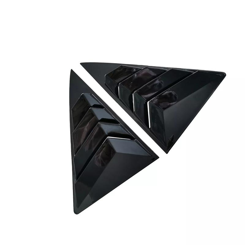 For Toyota Camry 2012-2017 7th Glossy Black Side Window Louver Shutter Cover 2X