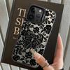 Fashion Black Lace Case for iPhone 17 Pro Max 13 Pro Air XR 12 XS 16 15 Plus 14 11 Back Phone Cover