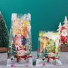 50/100Pcs Snowman Snowflake Pattern Christmas Snowman Cookie Bags Baking Packaging Bags  New Year