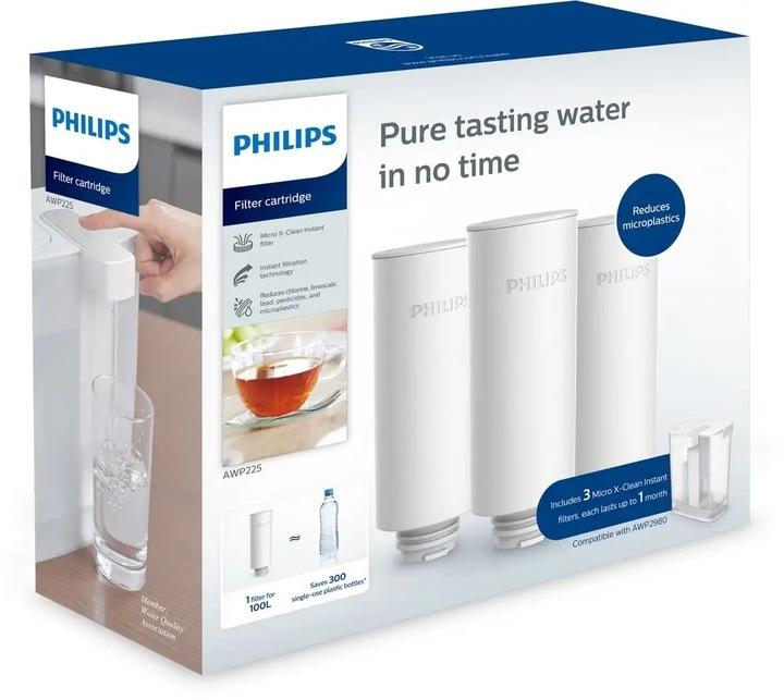 3 vyměnitelné filtrační vložky Philips Awp225 Filtry do konvice Philips