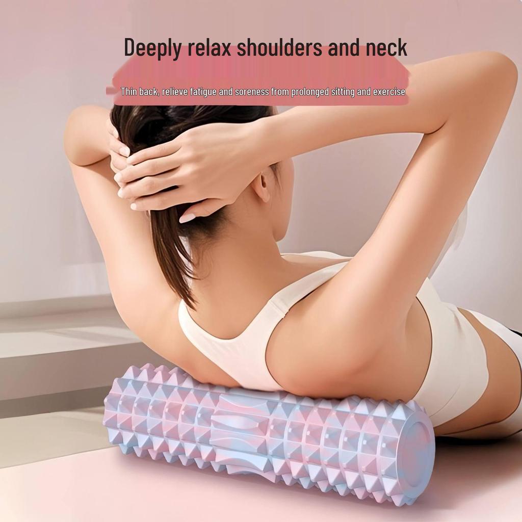 Professional Foam Roller and Crescent Yoga Massage Set