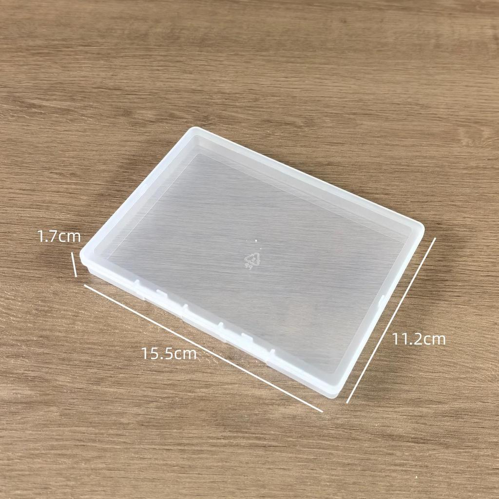 Transparente Ultra-Dünne 1,7 cm Rechteckige Schmuckschatulle mit Deckel