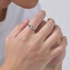 Vnox Vergoldeter Edelstahlring für Herren, Elliptische Oberfläche mit Blumenmuster 4*9,2mm Ringe, Minimalistischer Ring Mode Geschenke