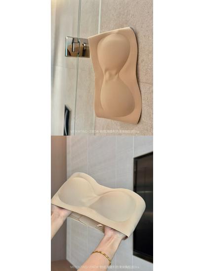 

Бесшовный белый бюстгальтер-бандо без бретелек с нескользящей лентой для женщин - Идеально подходит для свадебных и вечерних платьев L (36/80ABC 110-125 lbs)