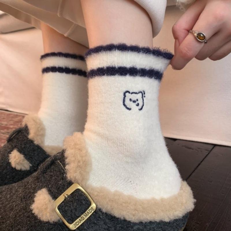 Australische Samtsocken für Mädchen, Süß, Verdickt und Warm, Flauschige Hausbodensocken, Postpartale Schlafsocken, Australische Samt-Bodensocken