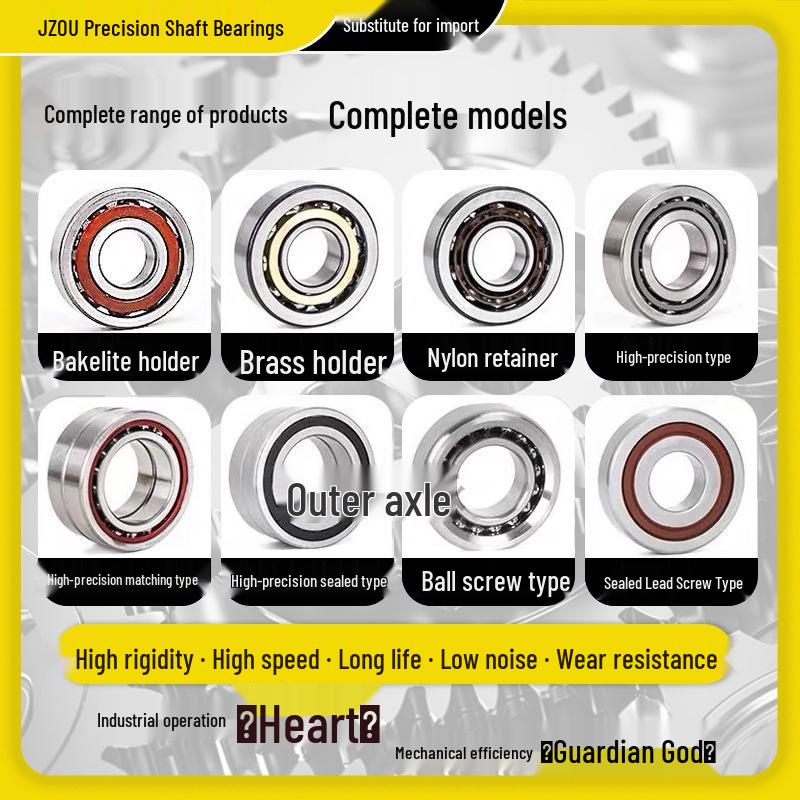 BM Angular Contact Ball Bearings 7214-7222 with Copper Cage