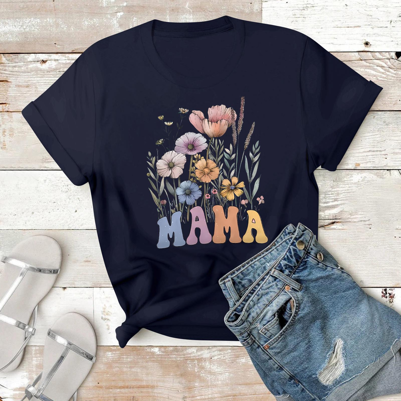 

Женская повседневная футболка с принтом, пуловер с круглым вырезом, топ с короткими рукавами L