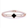 Elegant, Fresh, Versatile Black Clover Bracelet