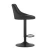 KAST stool - black velvet / black base