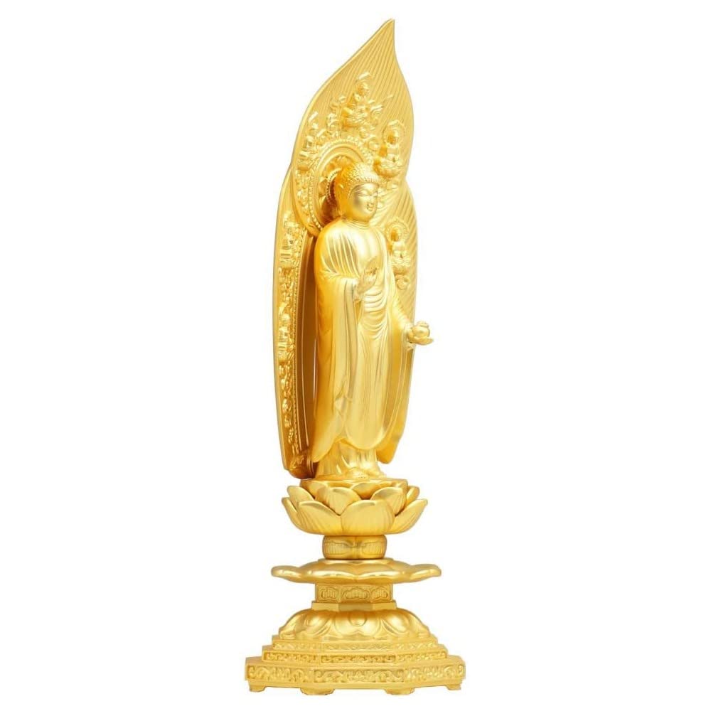 Medicine Buddha Statue, 20.5cm, Gold-plated Alloy Finish [Buddha Statue] (20.5cm)