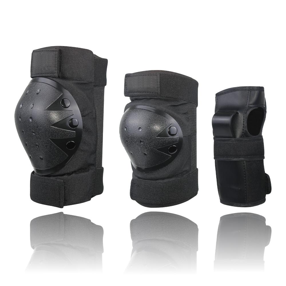 Customized Hard Shell Polyester & Cotton Knee & Elbow Pads Hand Guards Custom Logo EVA Plastic Outdoor Skating Protective Gear