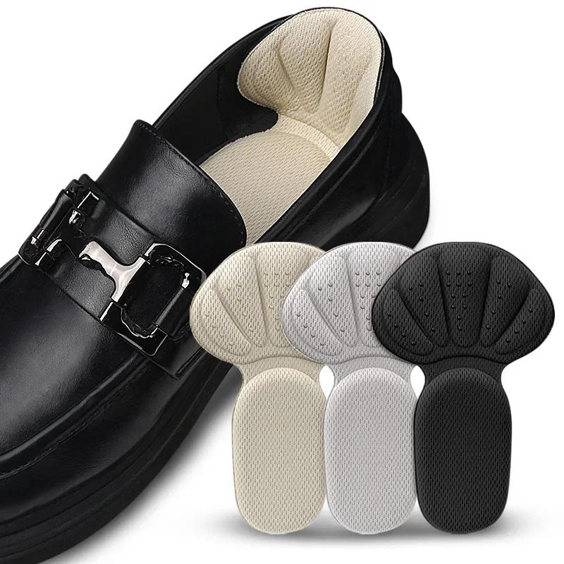 Heel Stickers Sneakers Heel Protector Feet Pads Pain Relief Size Reducer Non-slip Shoe Insoles T-Shaped Foot Care Pad Heel Grips