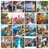 CHENISTORY Oil Painting By Numbers For Adults Wall Art Drawing Picture Acrylic Paints Set Diy Frame Coloring By Numbers Home Dec