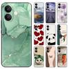 Shockproof Cover For Vivo V60 Lite Case Animals Painted Phone Back Cover For Vivo V60 V50 Lite 4G 5G Soft Silicone Cases Fundas