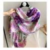 Women S Floral Printed Scarf For Spring Summer Travel Sun Protection Versatile Shawl