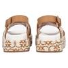 PINKO Monogram Fabric Comfortable Versatile Slide Sandals Women sandals Brown SD0061T006N63