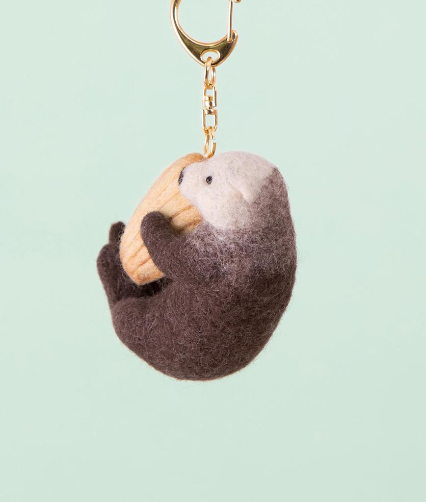 Hamanaka Felt Animal and Snack Sea Otter and Kit Mascots, Madeleine, H441-633