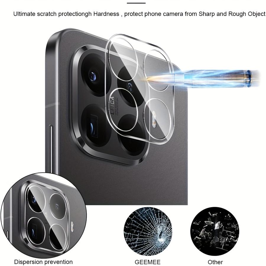 2 Pack For Xiaomi 15T Xiaomi 15T Pro Tempered Glass Camera Lens Protector, 9H Hardness Scratch-Proof Camera Protective Film, HD Clear Glass
