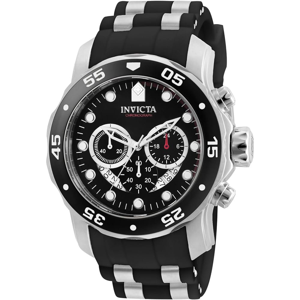 Invicta Pro Diver Men s Quartz Watch 48mm Steel Case Black Dial Polyurethane Strap