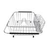  Kitchen Sink Dish Rack with Chopsticks Holder Stainless Steel Expandable Dish Drying Draining Basket 