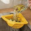 Magnetic Sink Drain Basket Triangle Vegetable and Fruit Drainage Basket Food Waste Filter Collector Kitchen Storage Organizer