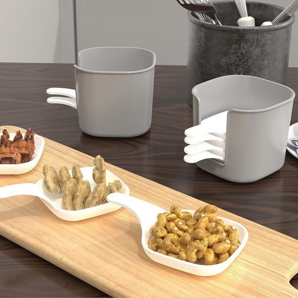 1 Set Household Seasoning Plate Set Kitchen Savory Seasoning Dip Plate Hot Pot Chili Sauce Oil Vinegar Plate