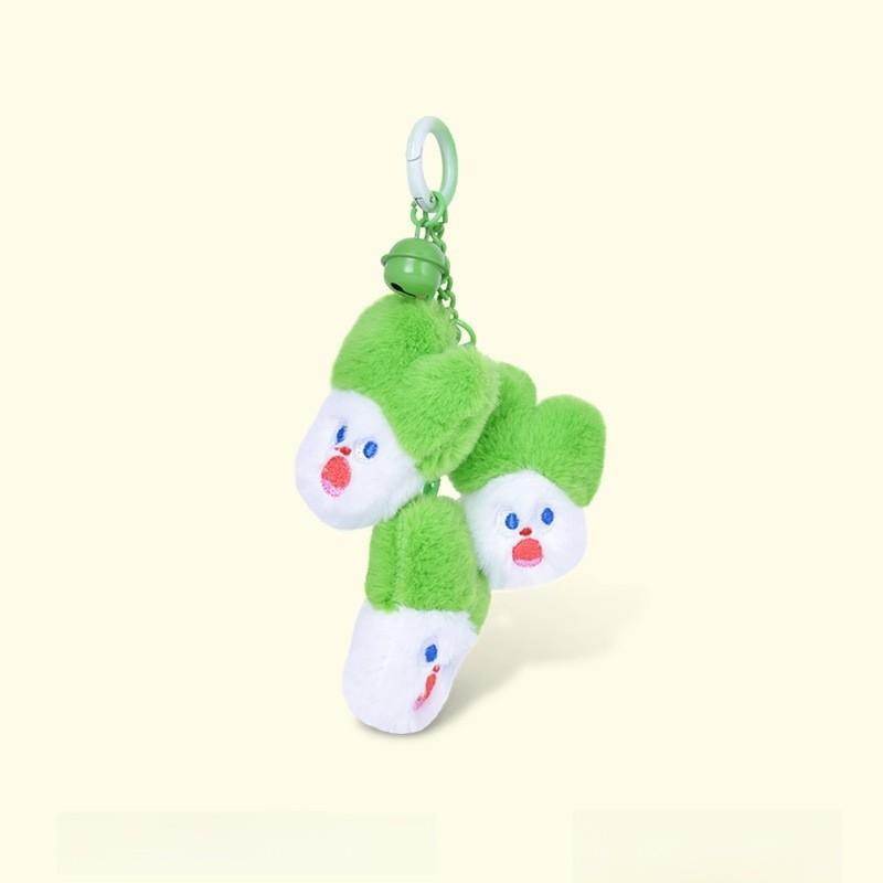 Carrot Vegetable Skewered Cartoon Soft Plush Keychain For Backpack Accessories