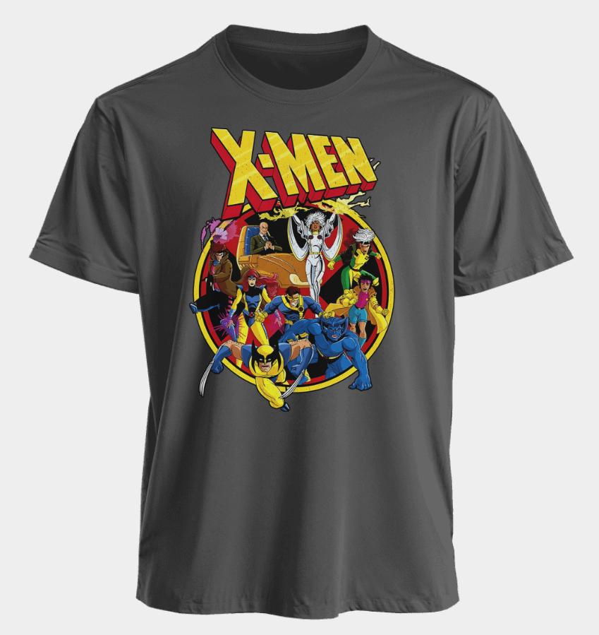 Herren- und Damen-T-Shirts X-Men Sommer Amerikanischer Frühling und Herbst Sport und Fitness Trend Übergroß Kurzärmlig