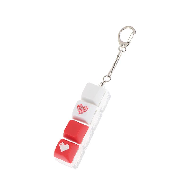 Mechanical Keyboard Switch Keychain Set Stress Relief Toys Diy Pressing Sensory Keyring For Adults