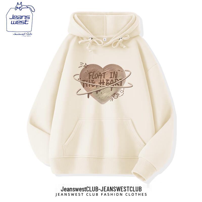 JEANSWEST CLUB Unisex Casual Hooded Sweatshirt