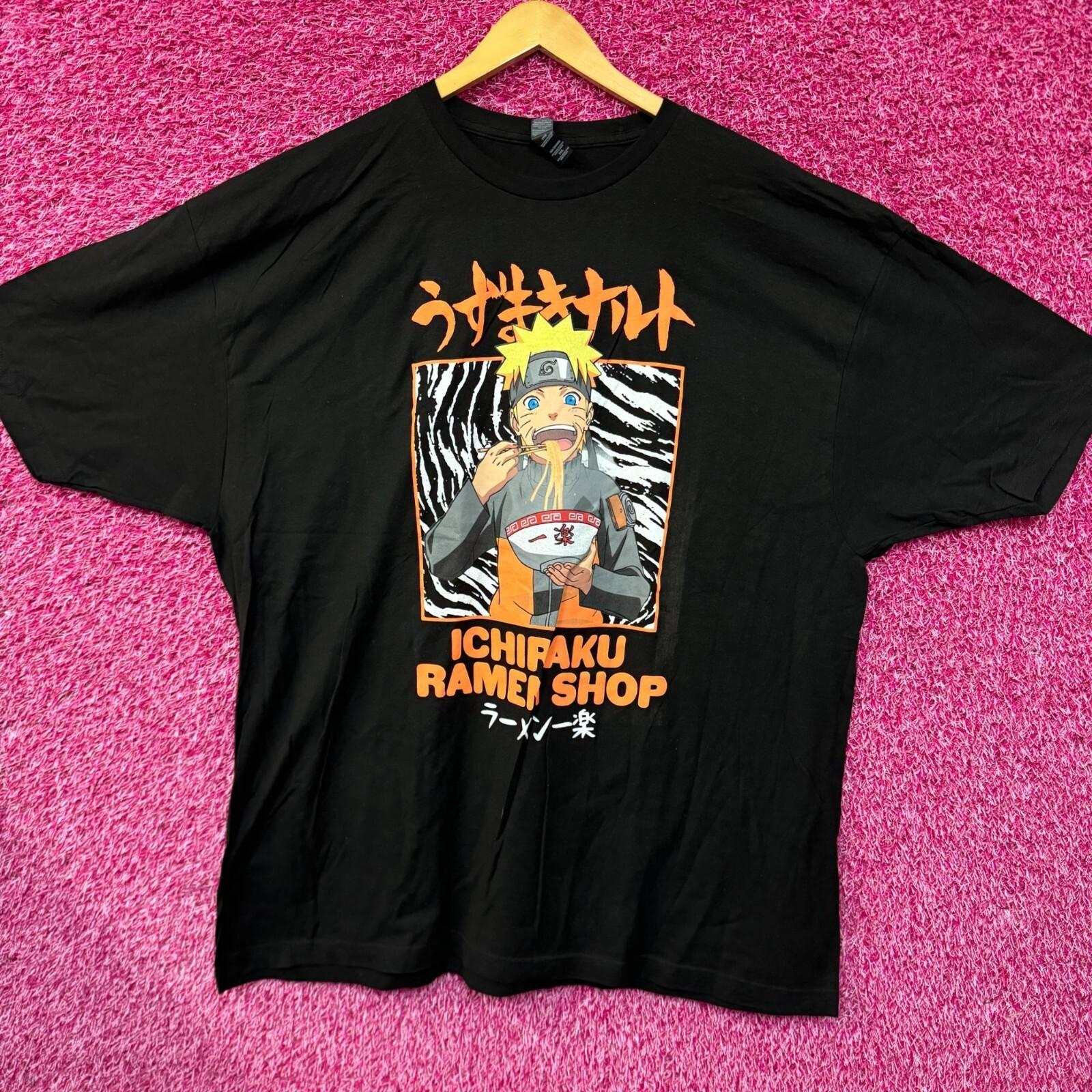 Naruto Ichiraku Ramen 100% Cotton T-shirt Mens Tees Top M