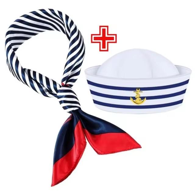 Adult Yacht Sailor Captain Hat Adjustable Men's and Women's Party Hat Makeup Ball Dressing Event Excellent Stylish Accessories