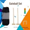Children's Wooden Pole Croquet Set for Sensory Integration and Group Fun