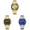Meibo Men Steel Band Quartz Watch With Calendar For Office And Daily Wear