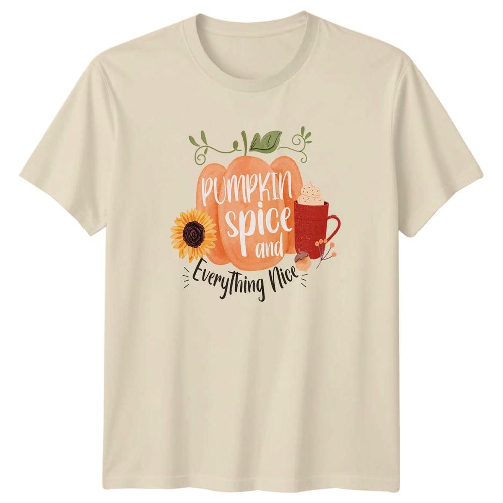 Pumpkin Spice And Everything Nice Unisexs TShirt Fall Harvest Seasonal