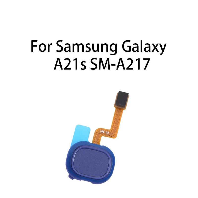 org Home Button Fingerprint Sensor Flex Cable For Samsung Galaxy A21s SM-A217 синий