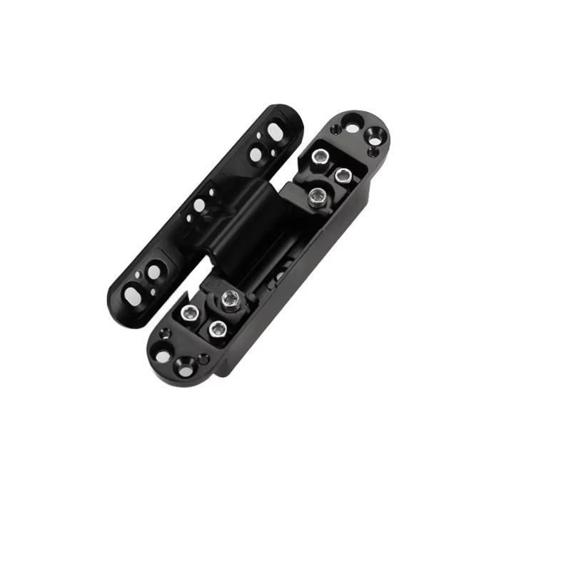 HingeThree-Dimensional Adjustable Heavy Duty Ultra-Thin Zinc Alloy Hidden Door Hinges Modern Invisible Furniture Hinge for Heavy