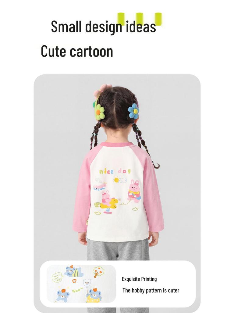 Kaka Panda Kids' Long-Sleeve T-Shirt: Spring/Autumn Essentials for Boys, Girls & Toddlers