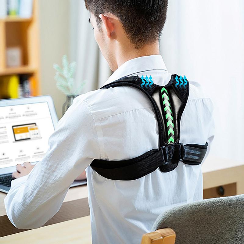 Adjustable Back Shoulder Posture Corrector Belt Clavicle Spine Support Reshape Your Body Home Office Sport Upper Back Neck Brace