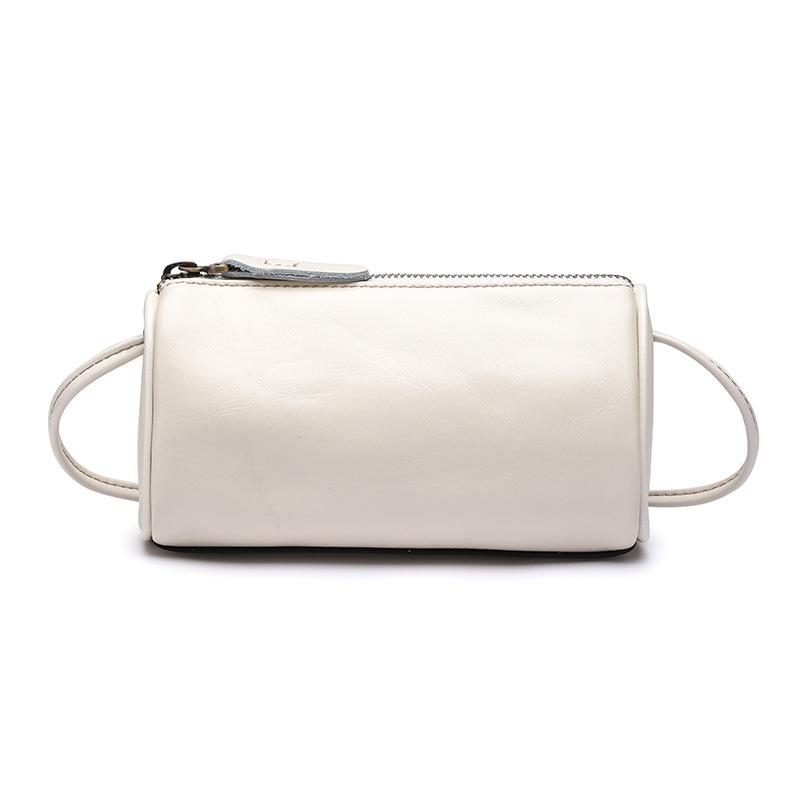 New Fashionable Top Layer Cowhide Small Shoulder Bag, Women's Genuine Leather, Internet Famous, Popular Single Shoulder Crossbody Bag