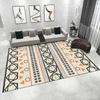 Ethnic Style Anti-slip Carpet Moroccan Vintage Print Rug for Living Room Bedroom Balcony Etc Multi-Size Home Decoration Mat