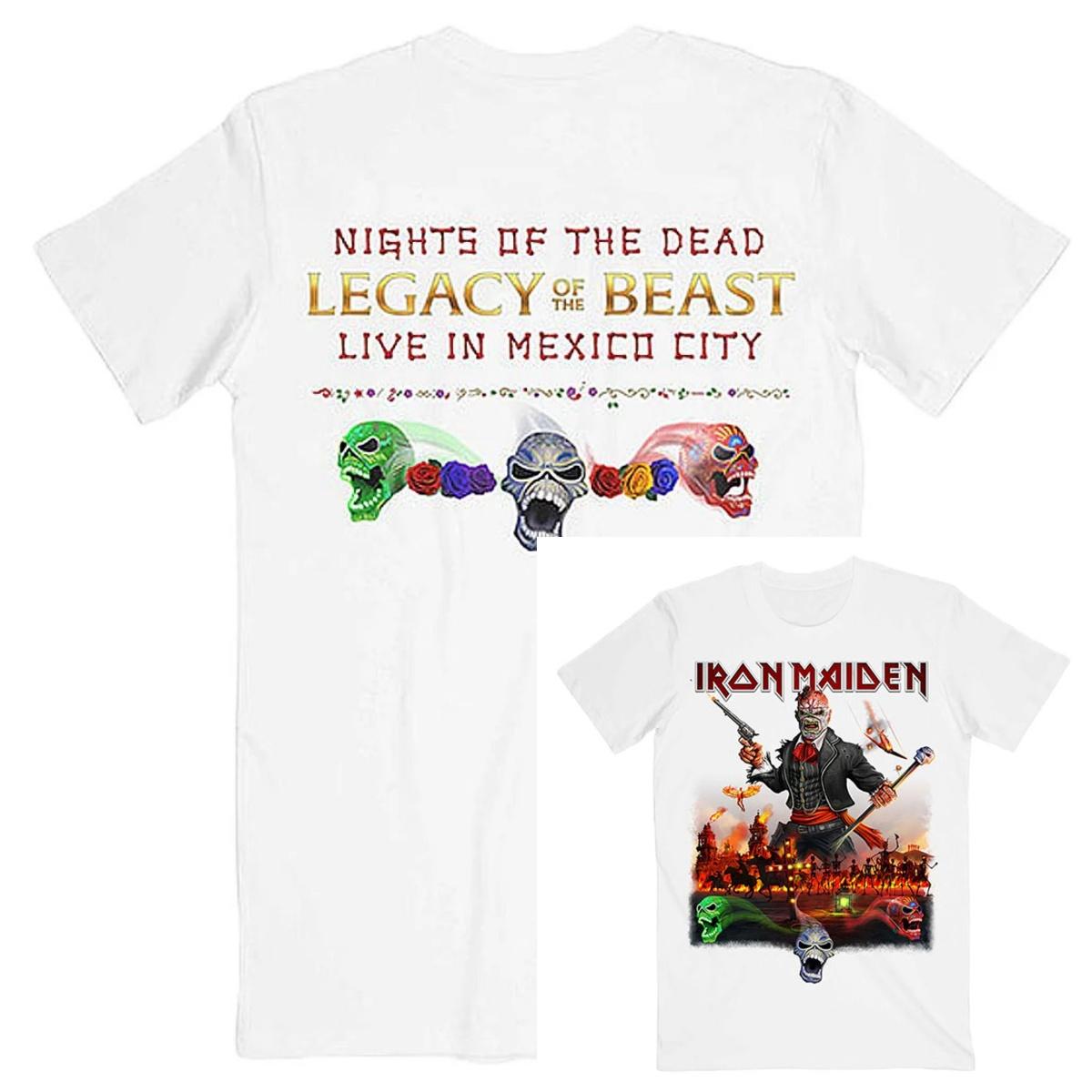 

Iron Maiden Legacy of The Beast Live in Mexico City T-shirt Size S-4XL High-end Luxury Is for Both Men and Women Top Y2k 4XL