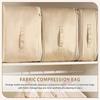 Ultra Space Saving Self Compression Organizer Bedroom Clothes Storage Bag Zipped