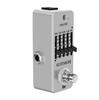 ISET Silver Analog Guitar Equalizer Pedal For Electric and Acoustic Guitar With True Bypass