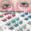 Natural Gradient Color Eyelashes 11-13mm Mix Length Individual Segmented Lashes  Christmas Makeup
