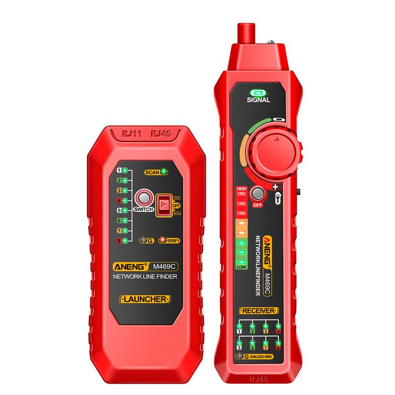 Network Cable Finder RJ45 RJ11 LAN Cable Tester Networking Tool Wire Tracker Receiver Trace Measure Network Repair Analyzers