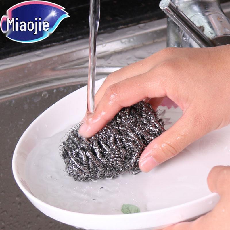 10-Pack Large Stainless Steel Wire Scrubbers for Kitchen and Dish Cleaning