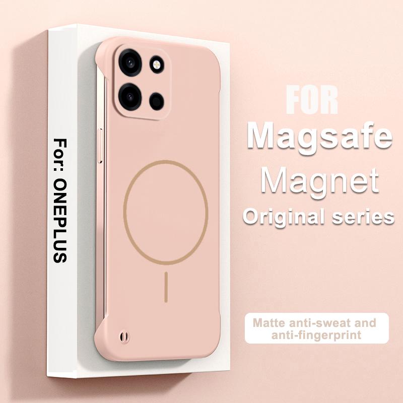 Ultra-Dünne Magnetische Für Magsafe Hülle für OnePlus 15 13 13T ACE 6 5 3 Pro Turbo6 Kabelloses Laden Rahmenlose Glänzende Abdeckung