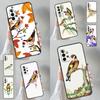 European Goldfinch Case For Samsung Galaxy A54 A34 A14 A53 A33 A13 A52 A32 A12 A51 A71 A52S A21S Soft Cover